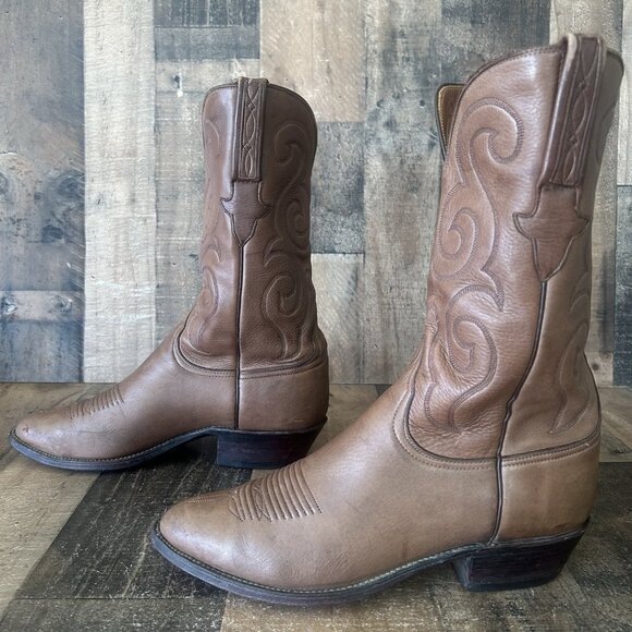 Lucchese Classics L001673 Soft Leather Cowboy Boots Mens 10 D - Picture 10 of 12